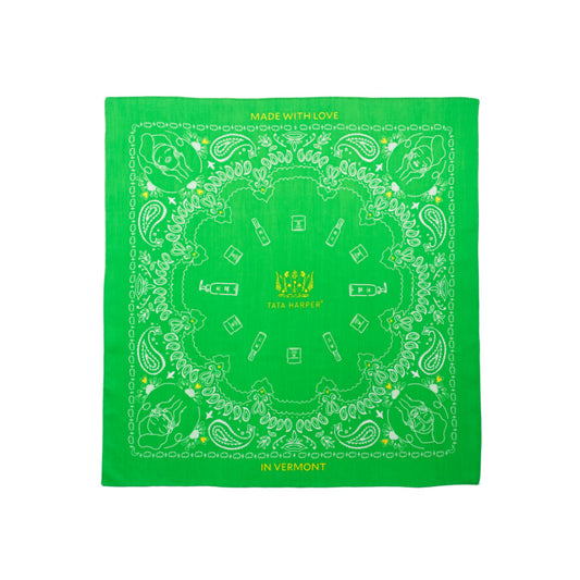 Green Beauty Bandana in Kelly Green